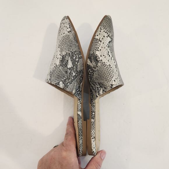 CCOCCI Snake Print Mules - Black and Gray - Picture 9 of 10